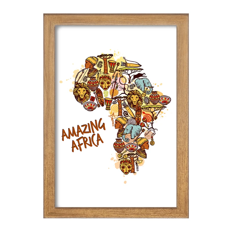 تابلو خندالو مدل آفریقا Africa کد 29832