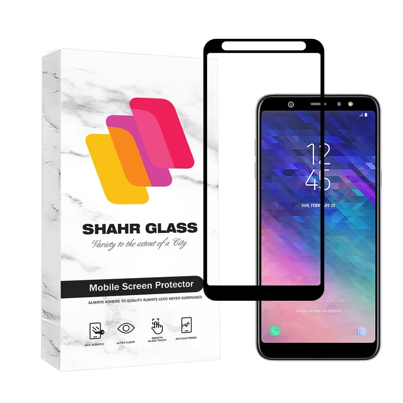 محافظ صفحه نمایش شهر گلس مدل FULSLSH مناسب برای گوشی موبایل سامسونگ Galaxy A7 2018 / J4 Plus / J4 Core