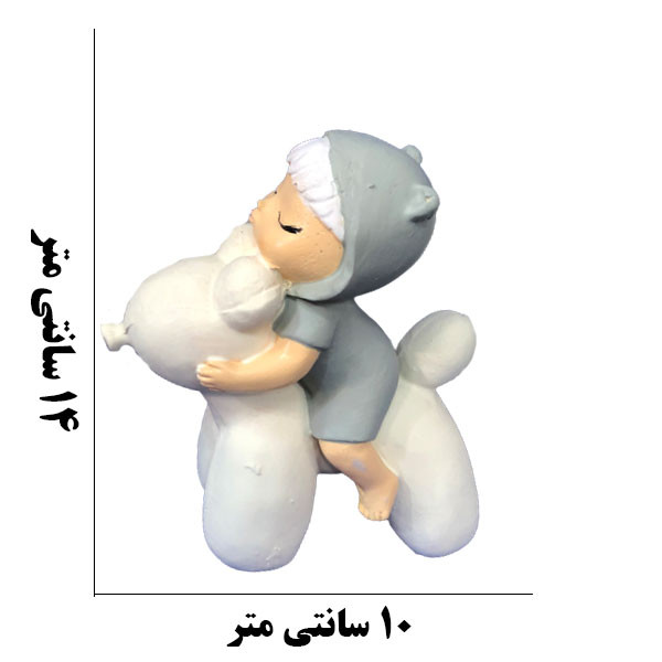 مجسمه دنیا دکوری سرمد مدل دختر بازیگوش کد 2 مجموعه 3 عددی