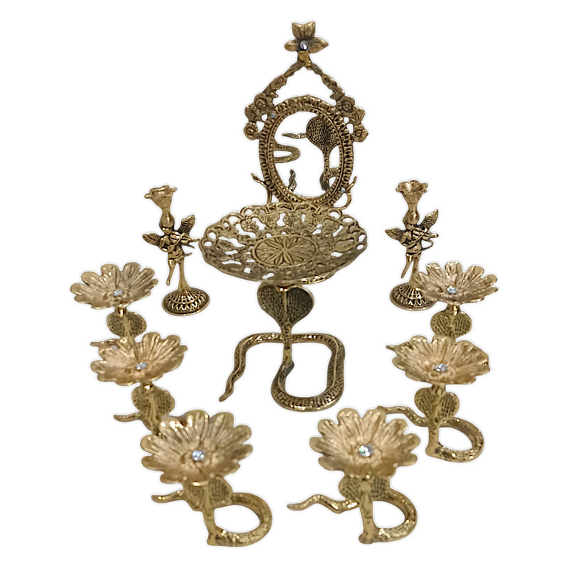 مجموعه ظروف هفت سین 10 پارچه مدل مار کد H-1316