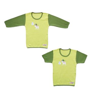 تی شرت نوزادی تاپ لاین مدل هاپو مجموعه 2 عددی