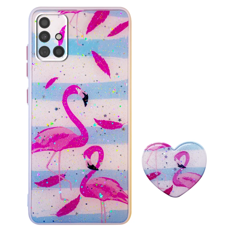  کاور مدل FELAMINGO مناسب برای گوشی موبایل سامسونگ Galaxy A71 به همراه پایه نگهدارنده