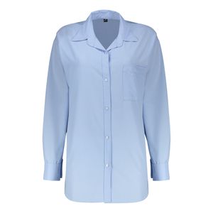 شومیز آستین بلند یقه برگردان زنانه مدل ساده