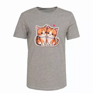 تی شرت آستین کوتاه زنانه مدل T345 طرح گربه