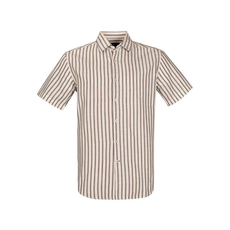 پیراهن آستین کوتاه مردانه بادی اسپینر مدل 4135 کد 1 رنگ سفید