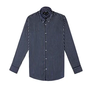 پیراهن آستین بلند مردانه کروم مدل راه راه 2220104