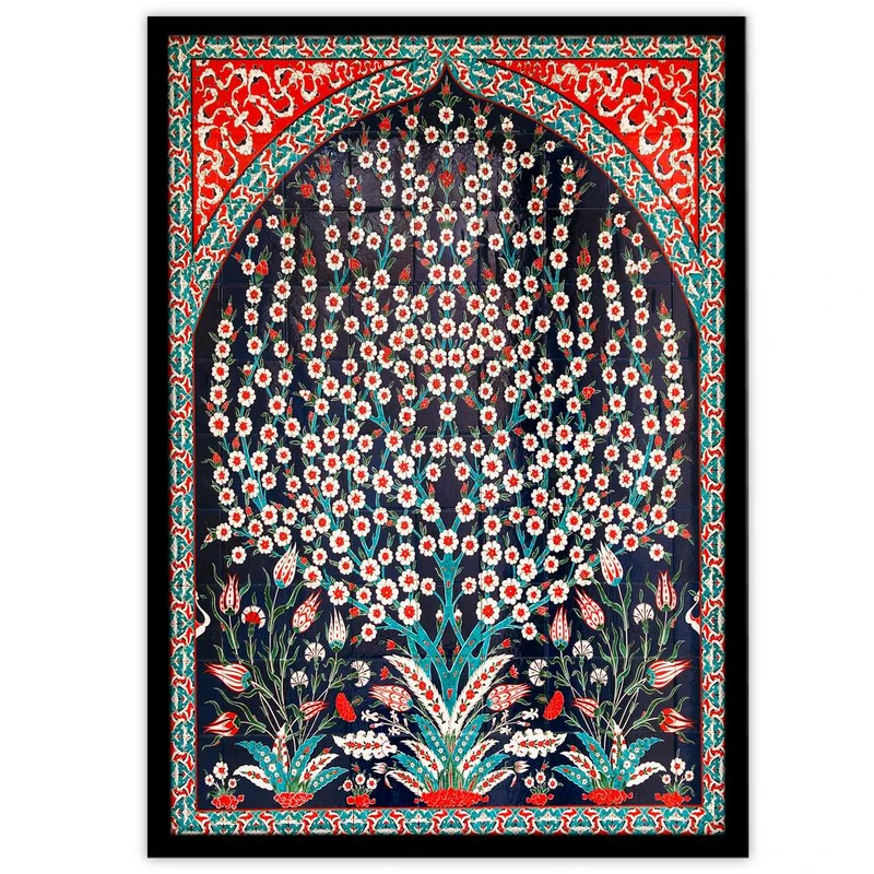 تابلو بکلیت طرح کاشی کاری ایرانی شجره مدل B-11209