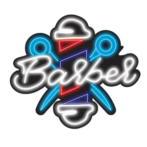 تابلو ال ای دی مدل نئونی طرح BARBER کد 02