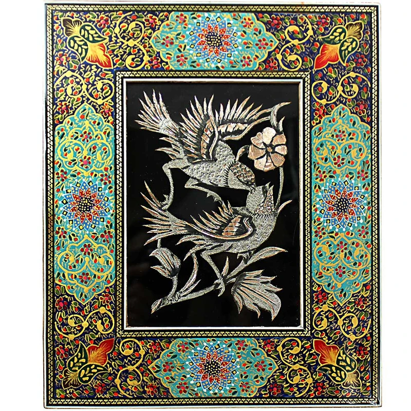 تابلو قلم زنی مدل رومیزی طرح پرنده کد 22-27