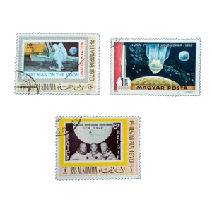 تمبر یادگاری مدل فضایی کد bc-1430 مجموعه 3 عددی
