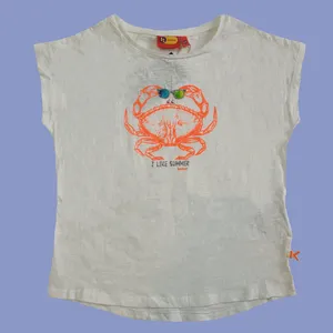 تی شرت آستین کوتاه دخترانه جی بی سی مدل خرچنگ