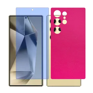 Glass Together model anti-blue screen protector for Samsung Galaxy S22 Ultra mobile phone with back cover sticker