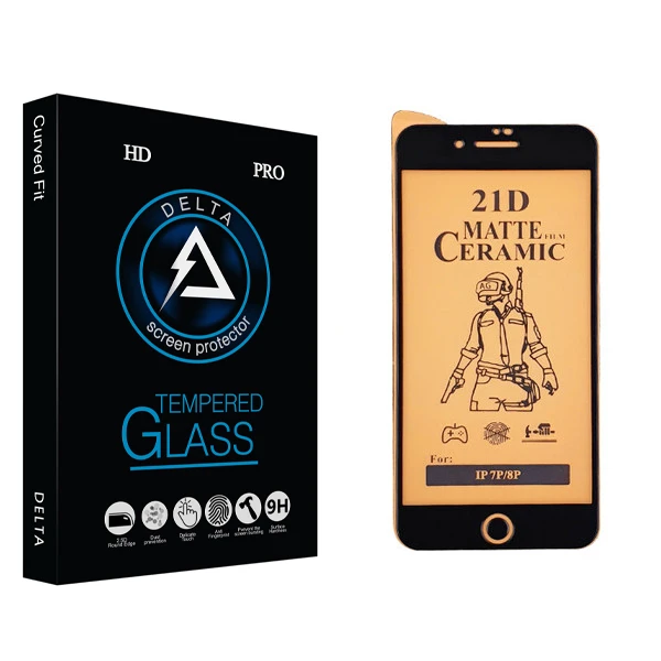 محافظ صفحه نمایش سرامیکی دلتا مدل Fit مناسب برای گوشی موبایل اپل iPhone 7 Plus