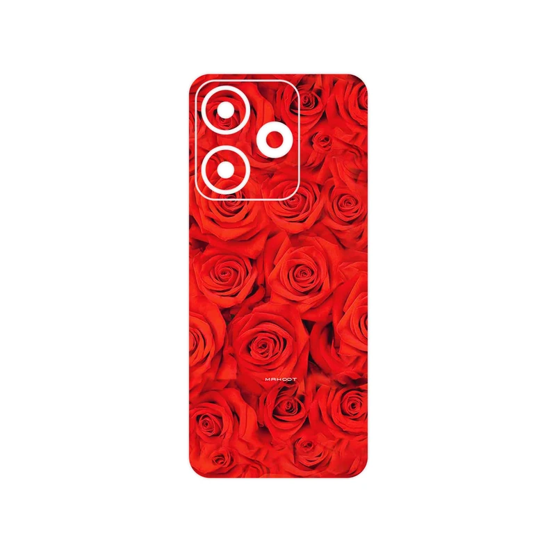 برچسب پوششی ماهوت مدل Red_Flower مناسب برای گوشی موبایل شیائومی Redmi 13x