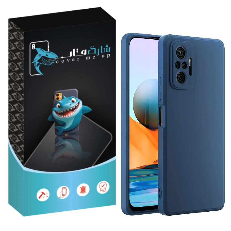 کاور شارک قاب مدل سیلیکونی پاک کنی مناسب برای گوشی موبایل شیائومی Redmi Note 10 Pro / Redmi Note 10 Pro Max