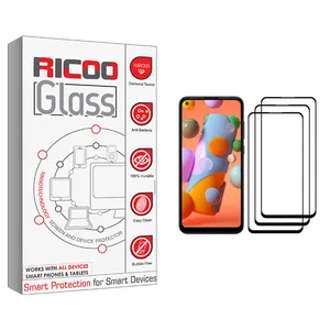 ricoo +HD Screen Protector For Samsung Galaxy A11 Pack Of 3