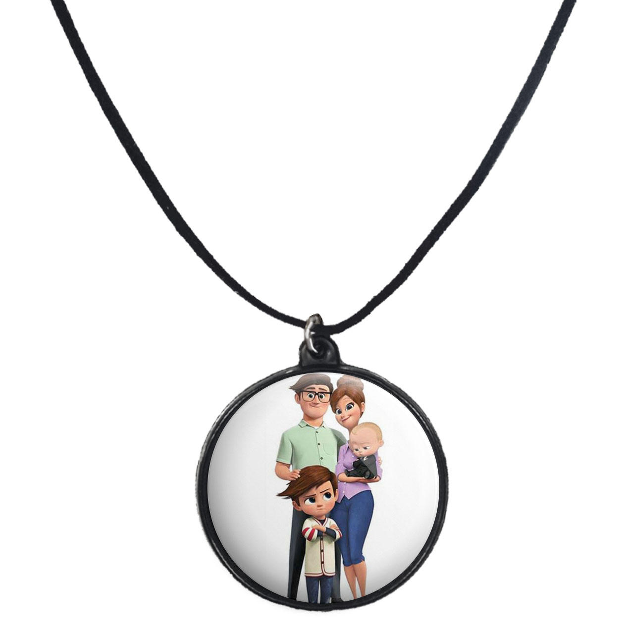 گردنبند پرمانه طرح بچه رئیس کد pmb.5079 مدل دو طرفه