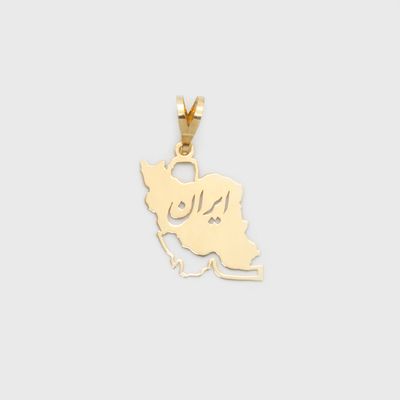 آویز گردنبند طلا 24 عیار زنانه مایا ماهک طرح MM2267 نقشه ی ایران