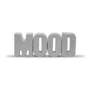 مجسمه بتنی طرح حروف مدل MOOD مجموعه 4 عددی