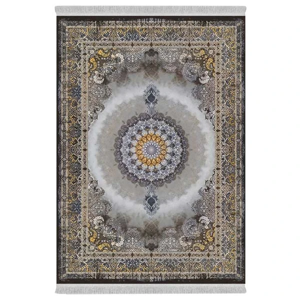 فرش پارچه‌ای دفه مدل فرشینه هازان مخمل طرح فانتزی کد 3175