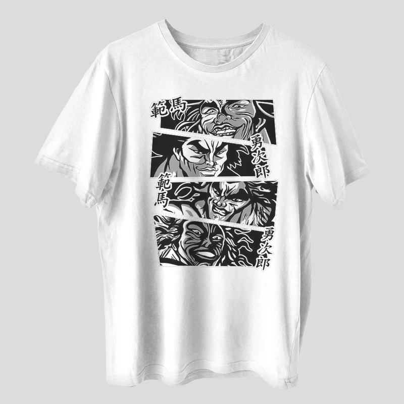 تی شرت آستین کوتاه مردانه مدل انیمه باکی هانما شخصیت یوجیرو anm397