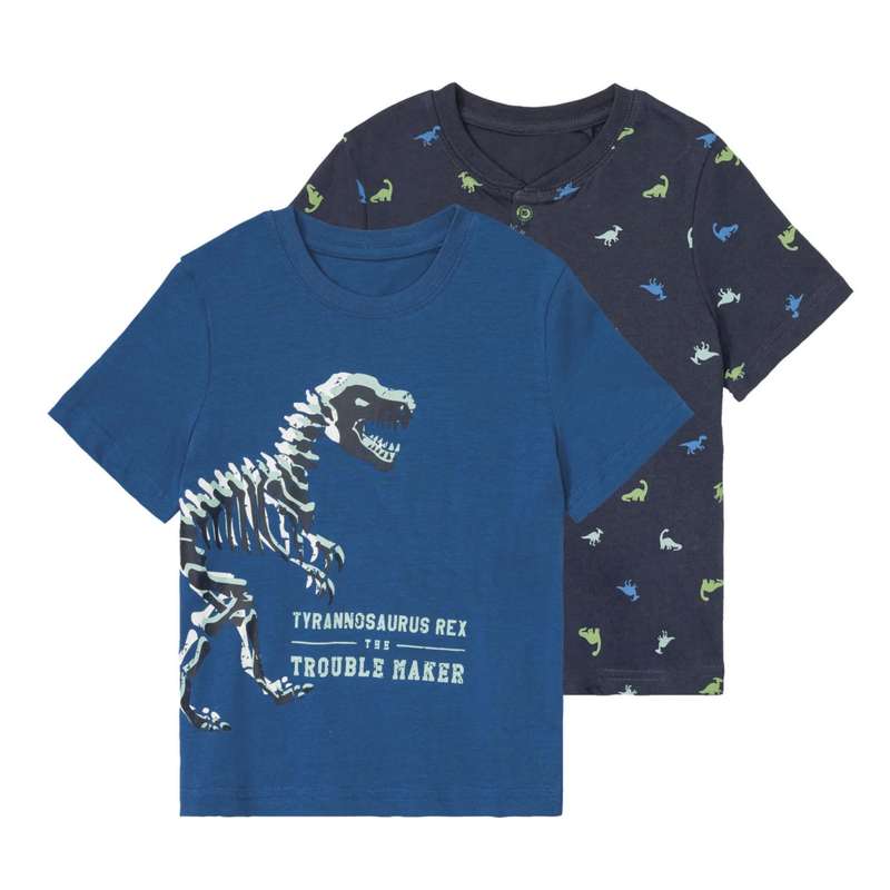 تی شرت آستین کوتاه پسرانه لوپیلو مدل T_REX مجموعه دو عددی تی شرت آستین کوتاه پسرانه لوپیلو مدل T_REX مجموعه دو عددی