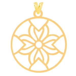 آویز گردنبند طلا 18 عیار زنانه کرابو مدل شکل هندسی Kr31679