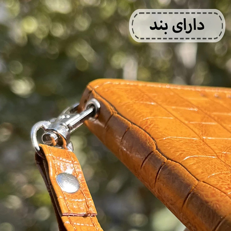 کیف کلاسوری روبیکس مدل SNAKBG مناسب برای گوشی موبایل سامسونگ Galaxy S21 FE به همراه بند