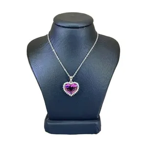 گردنبند نقره زنانه سواروسکی مدل قلب خاص کد 2237