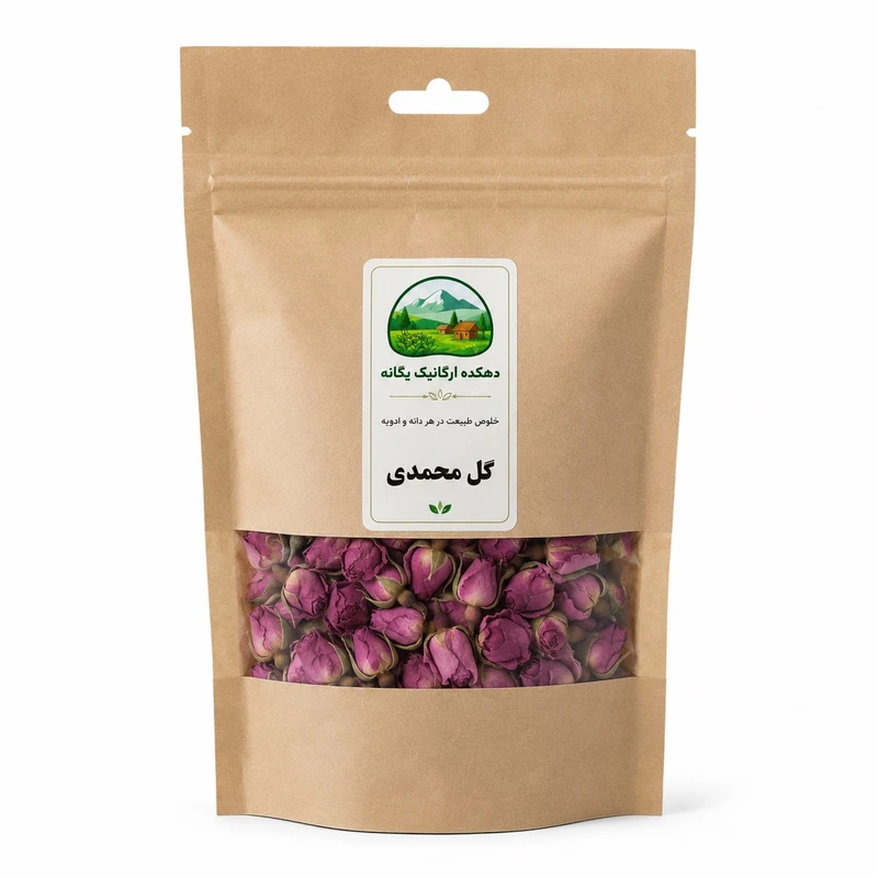 غنچه گل محمدی دهکده یگانه - 20 گرم