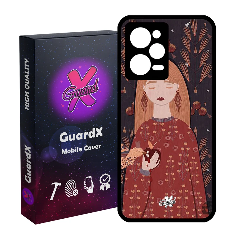 کاور گارد ایکس طرح دختر مدل Glass10413 مناسب برای گوشی موبایل شیائومی Redmi Note 12 Pro 5G/Poco X5 Pro 5G/Note 12 Pro Pro speed