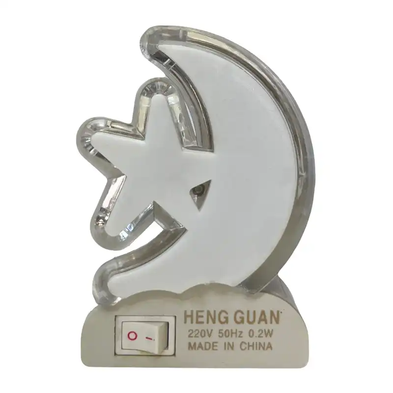 چراغ خواب مدل ماه و ستاره بسته 5 عددی