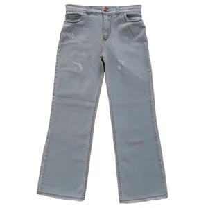 شلوار جین زنانه مدل نیم بگ کمر کشی کد 9261