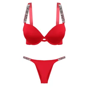 ست شورت و سوتین زنانه مدل نگین دار