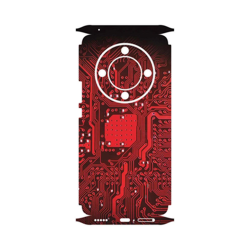 برچسب پوششی ماهوت مدل Red_Printed_Circuit_Board-FullSkin مناسب برای گوشی موبایل آنر X9b