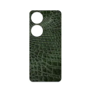 MAHOOT Green-Crocodile-Leather Cover Sticker for Honor X7b