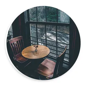 دیوارکوب طرح میز صندلی کافی شاپ مدل wtb927