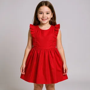 پیراهن دخترانه مدل کتان بال