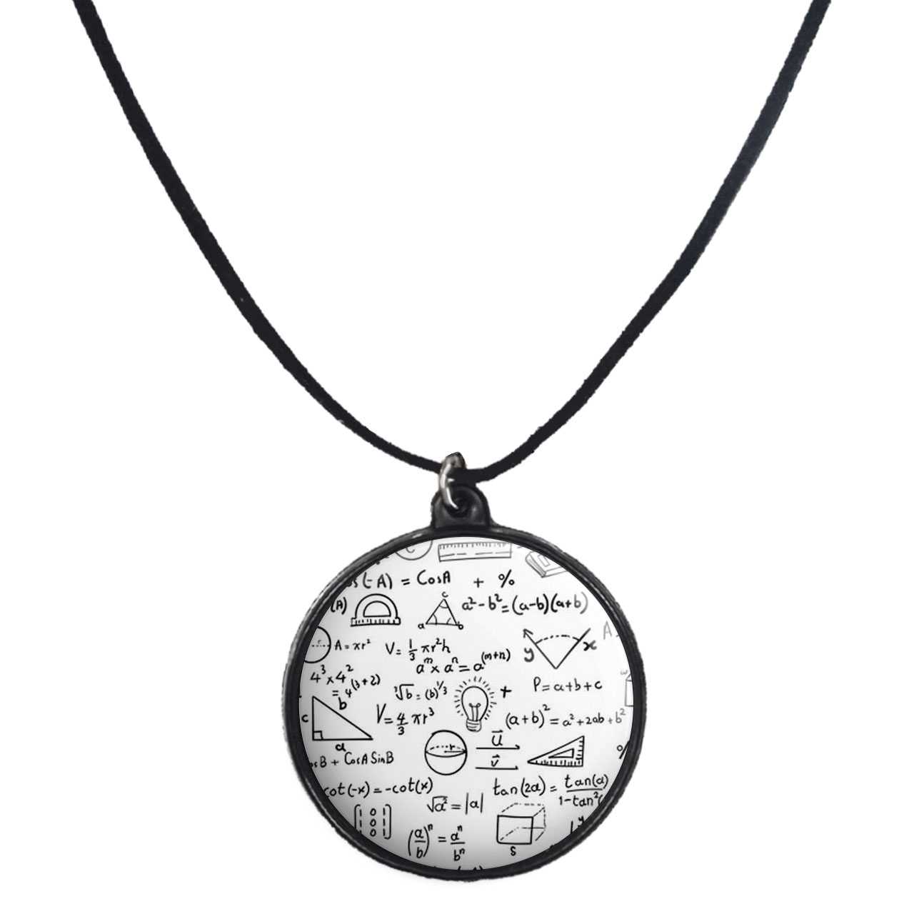 گردنبند پرمانه طرح ریاضی و فیزیک کد pmb.3141 مدل دو طرفه