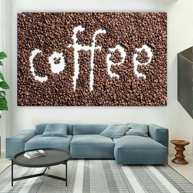 تابلو بوم طرح دانه های قهوه مدل Coffee کد AR2705