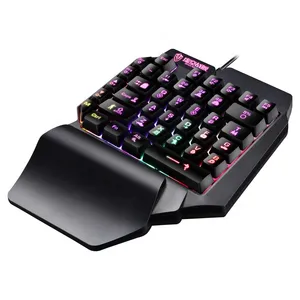 Shipadoo RGBF6 Gaming Keyboard, Membrane Switch, Tenkeyless, LED RGB Lighting