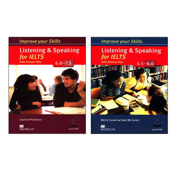 کتاب Improve Your Skills Listening And Speaking For IELTS اثر Barry Cusack And Sam McCarter انتشارات آرماندیس دو جلدی