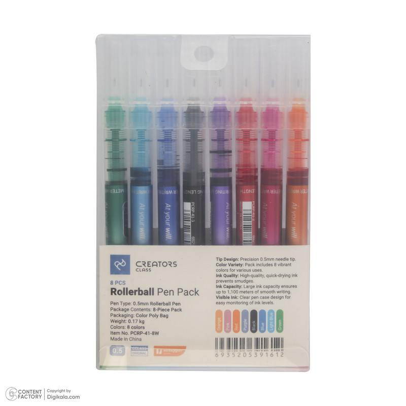 روان نویس کریتورز کلاس مدل Monet کد 0.5 بسته 8 عددی