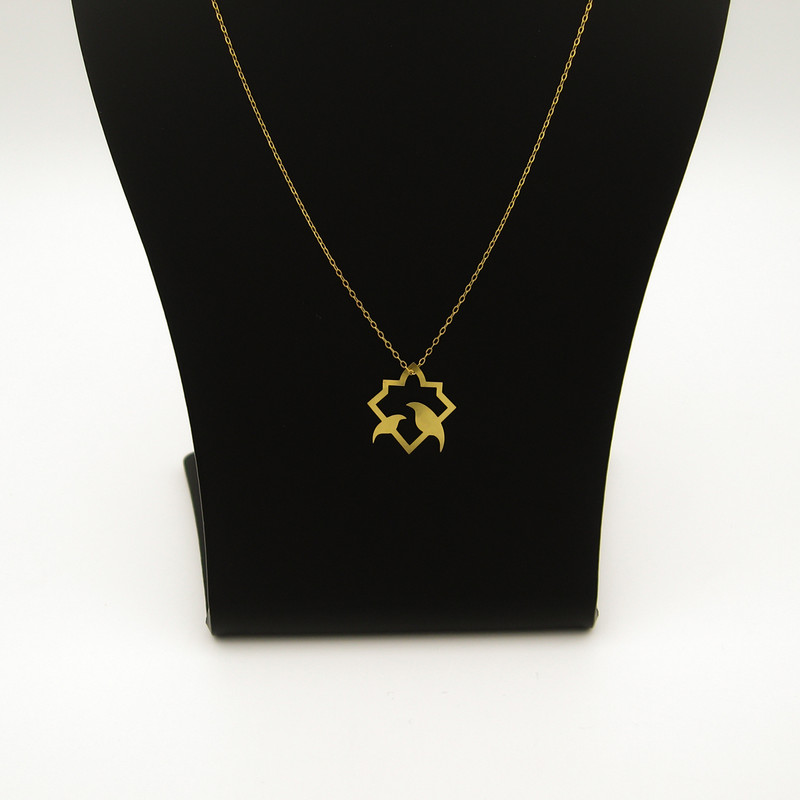 گردنبند طلا 18 عیار زنانه کاپانی طرح مرغ آمین کد KN043