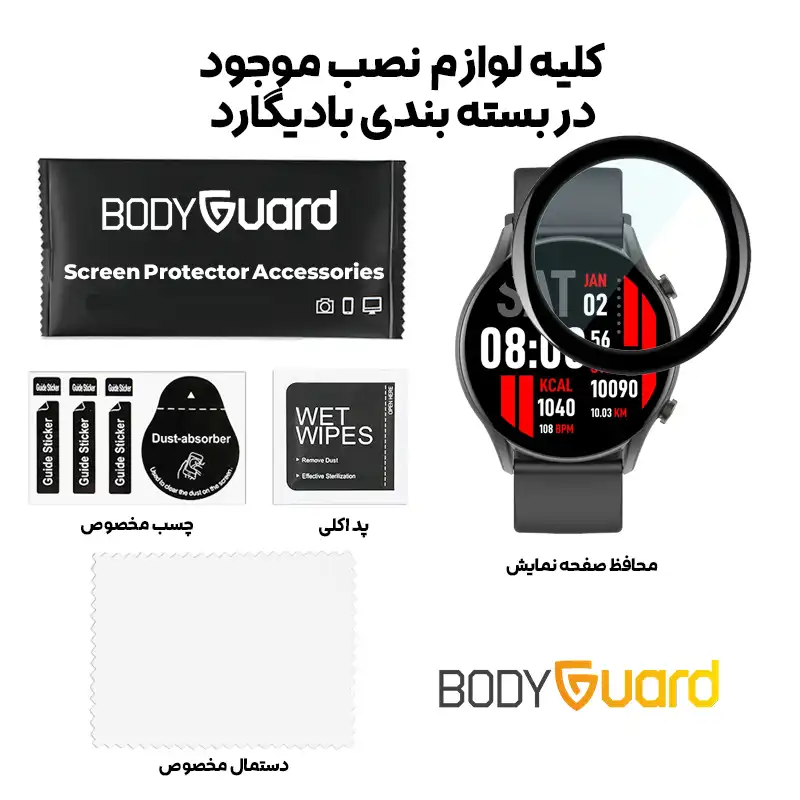 محافظ صفحه نمایش بادیگارد مدل PMMA مناسب برای ساعت هوشمند کیسلکت Calling Watch Kr