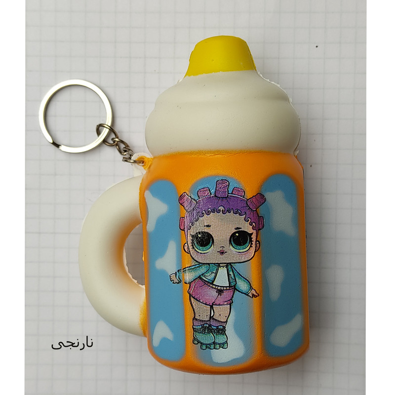 آویز عروسکی طرح شیشه شیر مدل SHS