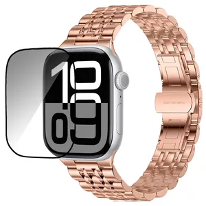 Goof 7Bead PMMA Strap suitable for Apple Watch Series 10 42mm With Screen Protector