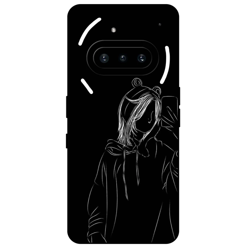 کاور مگافون طرح دخترانه مدل 1841 مناسب برای گوشی موبایل ناتینگ Phone 3a