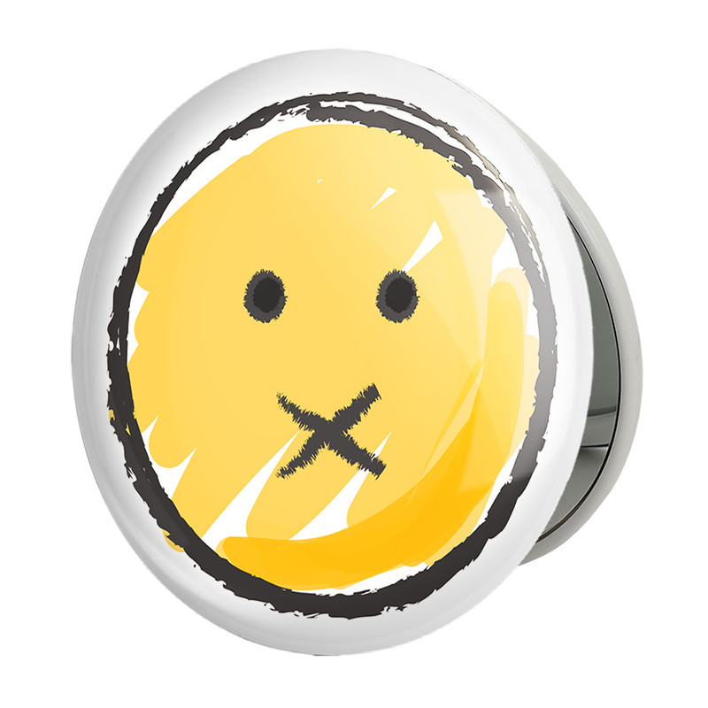 آینه جیبی خندالو طرح ایموجی Emoji مدل تاشو کد 5372 