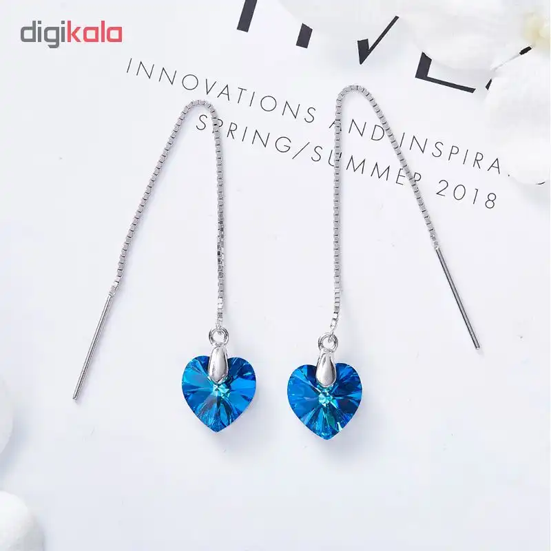 گوشواره نقره زنانه شهر جواهر مدل SJ-C-EP001